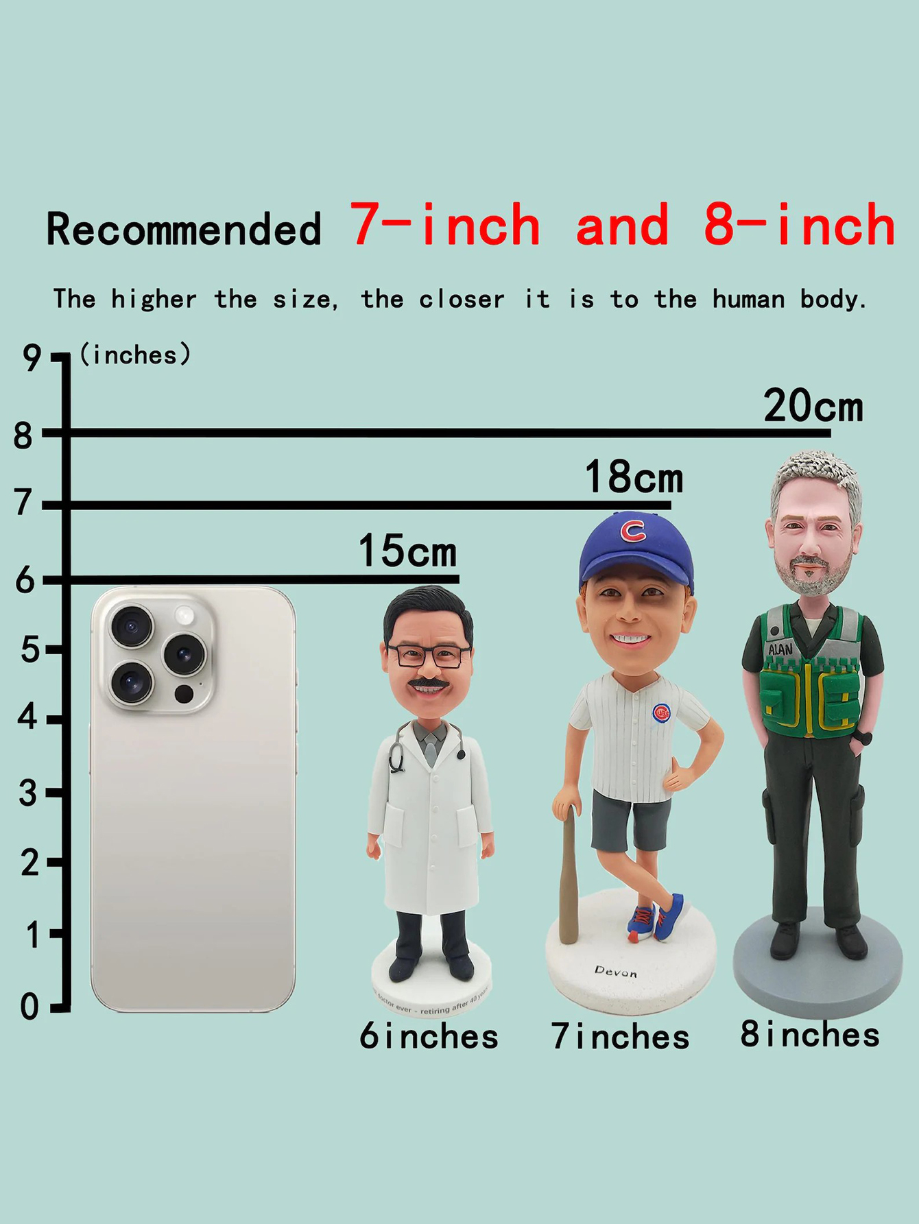 Personalized Clay Shaking Dolls, Customized Unique Gifts